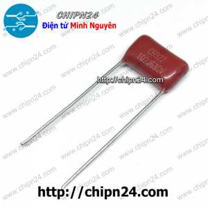 Tụ CBB 630V 102J P=10mm (102 0.001uF 1nF)