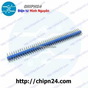 (H44) Hàng rào Đực Đôi Thẳng 2.54MM 2x40p Xanh Dương (Jump, Header)