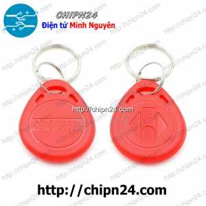 (Q62) Thẻ từ RFID Đỏ (EM4100 ID 125K)