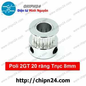 Poli 2GT-20 20 răng Trục 8mm