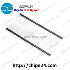 [Dài 25mm] Hàng rào Đực Đơn Thẳng 2.54MM 1x40p [Cao 25mm] (Jump, Header)