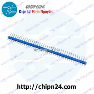 (H34) Hàng rào Đực Đơn Thẳng 2.54MM 1x40p Xanh Dương (Jump, Header)