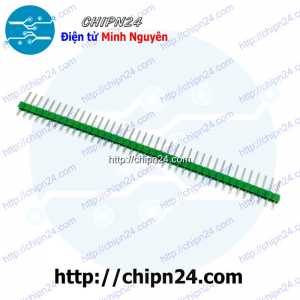 (H33) Hàng rào Đực Đơn Thẳng 2.54MM 1x40p Xanh Lá (Jump, Header)