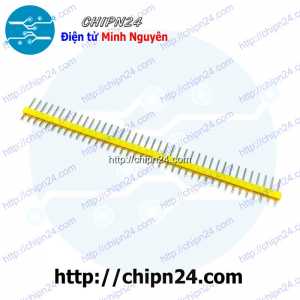 (H32) Hàng rào Đực Đơn Thẳng 2.54MM 1x40p Vàng (Jump, Header)