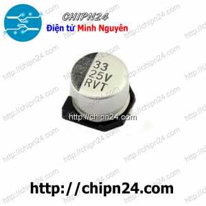 (K294) Tụ nhôm 33uF 25V 5x5.4mm (SMD Dán)