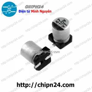 [10 con] (K289) Tụ nhôm 47uF 10V 5x4mm (SMD Dán)