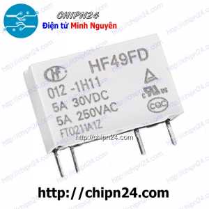 [F80.P] Relay HF49FD 012-1H11 (Relay 12V 4 Chân 5A 30VDC 250VAC)