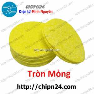 Bọt biển Tròn Mỏng (Dùng chùi đầu mỏ hàn)