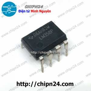 IC LM358 DIP-8 Hàng Tốt TI (LM358P 358) (IC khuếch đại thuật toán OpAmp)