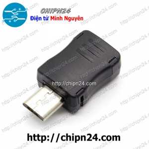 (K151) Đầu+Vỏ nhựa Micro USB V1 (Đầu Jack USB hàn dây)