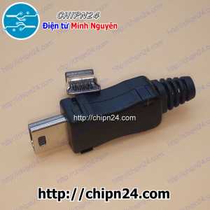 [LKC] Đầu+Vỏ nhựa Mini USB V1 (Đầu Jack USB hàn dây)