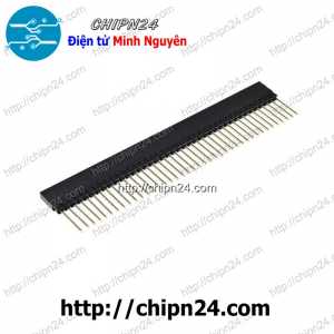 (H61) Hàng rào Cái Đơn Vuông PC104 1x40p cao 12.2mm (Jump, Header)