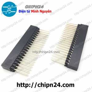 (H62) Hàng rào Cái Đôi Vuông PC104 2x20p cao 12.2mm (Jump, Header)