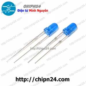 [50 con] (TK1) Led 3mm Vỏ đục Màu ra màu Xanh Dương