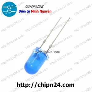[50 con] Led 5mm Vỏ đục Màu ra màu Xanh Dương