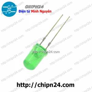 [50 con] (TK2) Led 5mm Vỏ đục Màu ra màu Xanh Lá