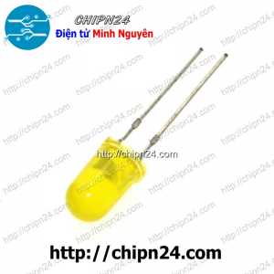[50 con] (TK2) Led 5mm Vỏ đục Màu ra màu Vàng