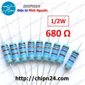 [20 con] () Điện Trở 680R 1/2W 5%