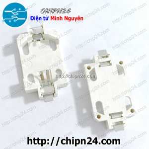 Đế pin CR2032 Dán SMD Trắng