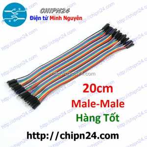 [20 sợi] (P84) Dây Cắm Test Board 20cm Đực-Đực Hàng Tốt