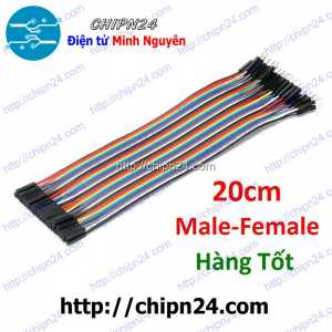 [20 sợi] Dây Cắm Test Board 20cm Đực-Cái Hàng Tốt