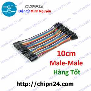 [20 sợi] Dây Cắm Test Board 10cm Đực-Đực Hàng Tốt