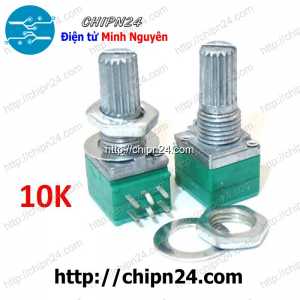 (F162) Biến trở xanh 6 chân RK097G 10K (103) (Biến trở Chiết áp chữ nhật)