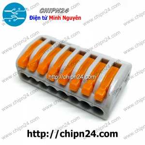 Cút Nối dây điện PCT-218 (Khớp Nôi dây 8 khe thông nhau)