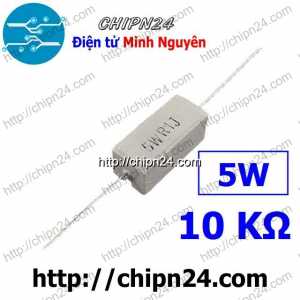 [F139] Điện Trở Sứ 10K 5W Loại Nằm