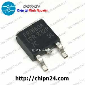 [SOP] Mosfet Dán FR1N60 TO-252 1.4A 600V Kênh N (SMD) (IRFR1N60A FR1N60A 1N60A)