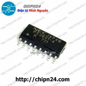 [SOP] IC Dán PS2801-4 SOP-16 (SMD) (Transistor Output Optocouplers PS2801 2801 50mA 80V)