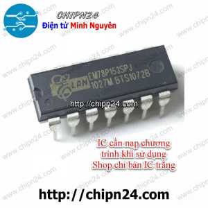 IC EM78P153SPJ DIP-14 (EM78P153 SPJ ELAN) ((IC Vi điều khiển Chip trắng))