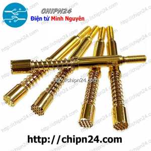 (K14) Kim test mạch HRS420, dài 48.2mm, đường kính đầu 5mm, thân 4.2mm, trở kháng 50mΩ, 15A, đầu hoa mận, đuôi có ren M3