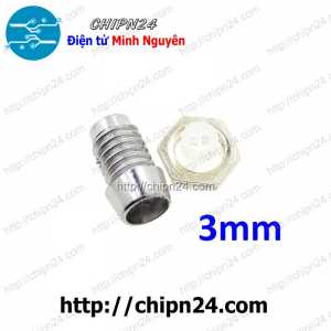 Vỏ cắm led 3ly - Ốc led 3ly - Chụp led 3ly