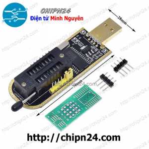 [A48] Mạch nạp CH341A Vàng nạp BIOS FLASH 24 25 qua cổng USB