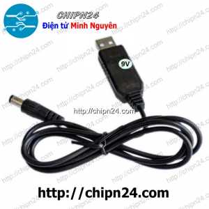 (P95) Cáp chuyển đổi điện áp từ cổng USB 5V sang 9V
