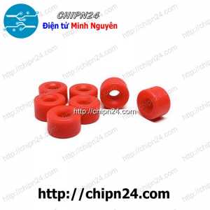 [10 cái] (K57) Vòng nhựa chặn mũi khoan CNC V9 Đỏ
