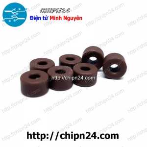 [10 cái] (K57) Vòng nhựa chặn mũi khoan CNC V12 Nâu Đậm