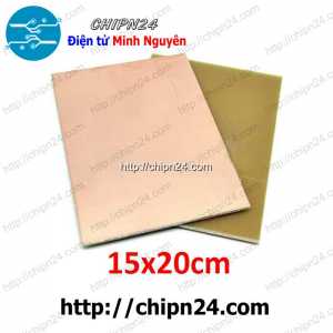 Phíp Đồng Thủy Tinh 1 Mặt FR4 15x20cm