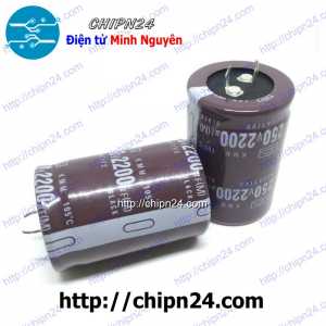 Tụ hóa 2,200uF 250V Nâu Negative (35x50mm) (2200uF 250V)