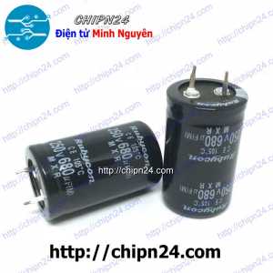 Tụ hóa 680uF 250V Đen Rubycon (25x40mm)