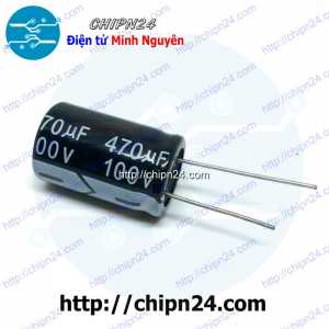 (J6) Tụ hóa 470uF 100V Đen (16x25mm)