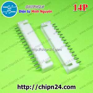 [10 cái] Header 14P XH2.54-14P Đực Thẳng