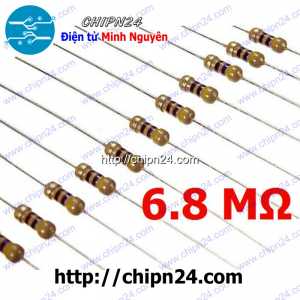 [20 con] Điện Trở 6M8 1/4W 5%