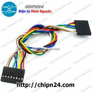 (P228) Dây bẹ màu 2.54mm 8p 20cm