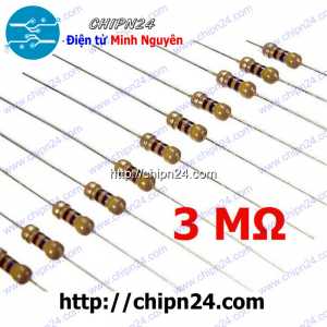 [20 con] Điện Trở 3M 1/4W 5%