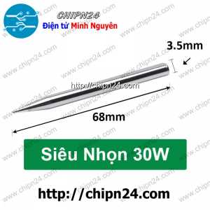 Đầu Mũi hàn Siêu Nhọn 30W (cho Mỏ hàn Nung)