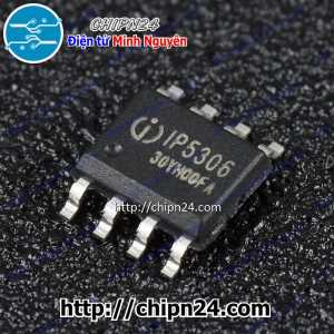 IC Dán IP5306 SOP-8 Hàng Tốt (SMD) (IP 5306) (IC quản lý dòng sạc và nâng điện áp lên 5.0V cho pin li-ion 3.7V, 2.1A/2.4A)