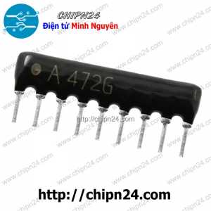 (K166) Điện trở thanh 9P 4K7 A472J (Trở Băng A09-472)