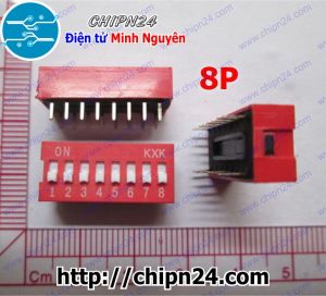 (K82) Công tắc bit 8p Đỏ (Switch 8)